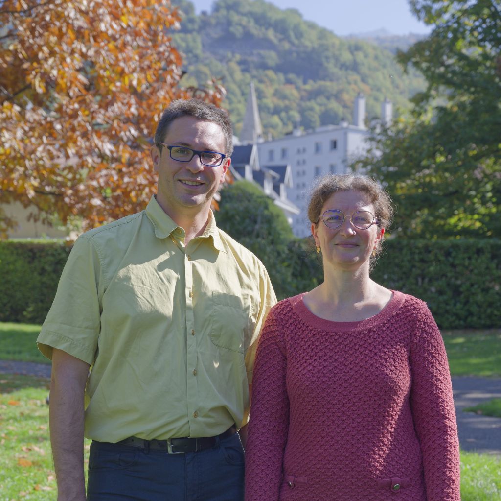Photo de Aurélie Nollet et de Nicolas Palix, têtes de liste de Domène Vivre Ensemble pour les municipales de 2026
