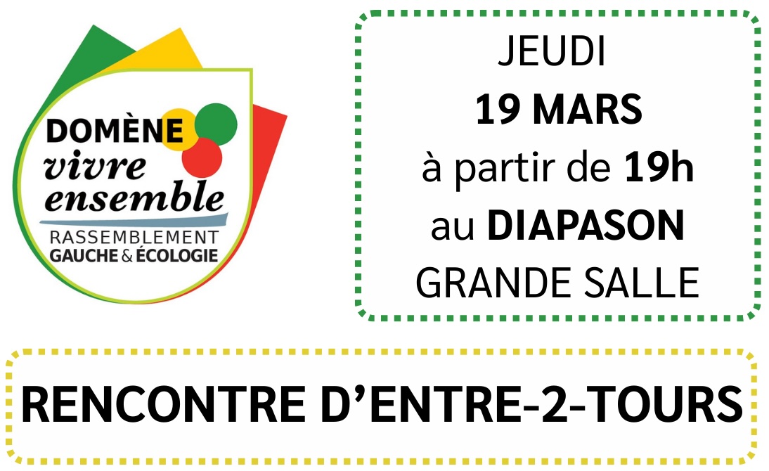 Featured image for Rencontre d'entre deux tours du 19 mars - Élection Municipale 2026