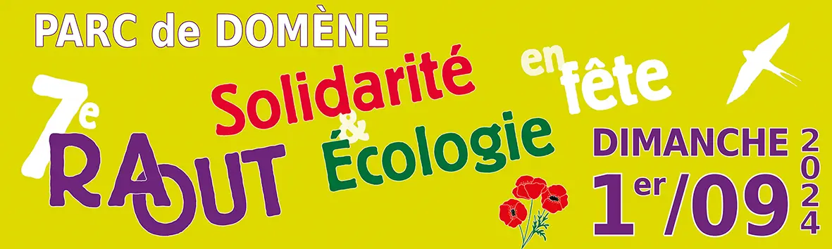 Raout Solidarité & Écologie - Dimanche 1er septembre 2024 - au parc Reynier-Prat de Domène